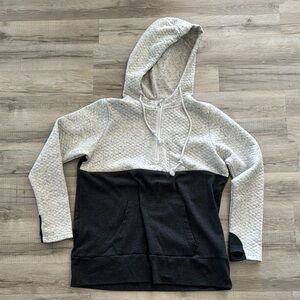 Two-Tone Hooded Sweatshirt